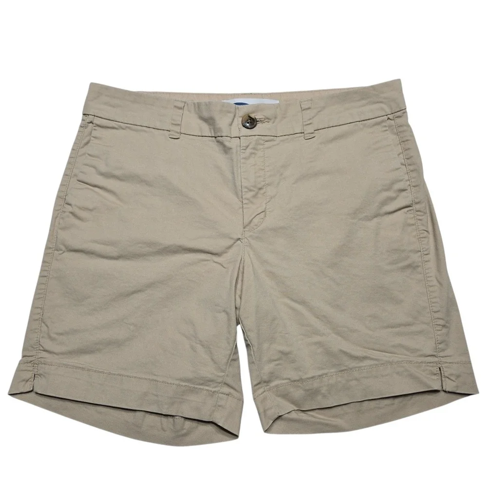 Old Navy Everyday Shorts Womens 4 Khaki Tan Chino Minimalist Coastal Summer
